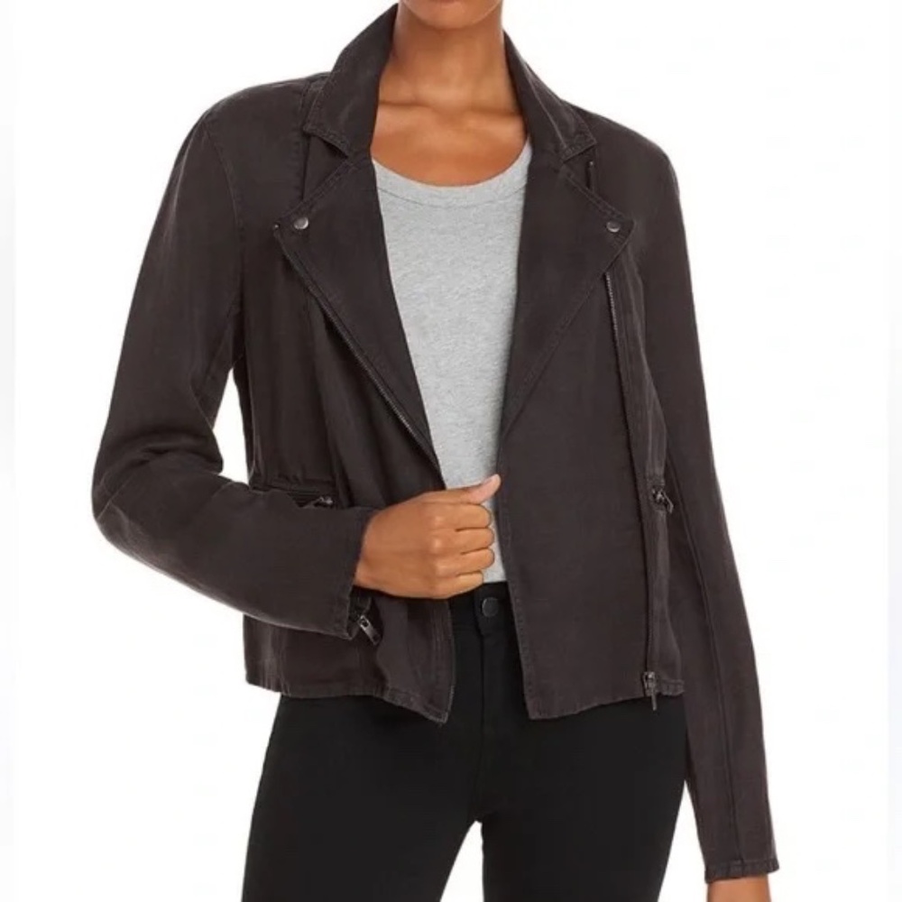 Rail's Moto Jacket in Coal Size Small, Women's, Soft Lightweight fabric